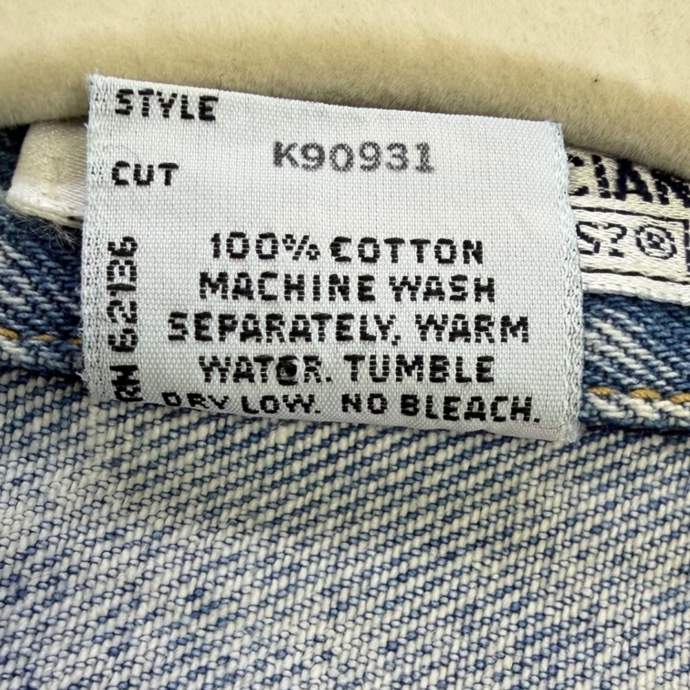 Vintage Georges Marciano for Guess Acid Wash Denim Jacket Size 14 Made in USA - Picture 6 of 16